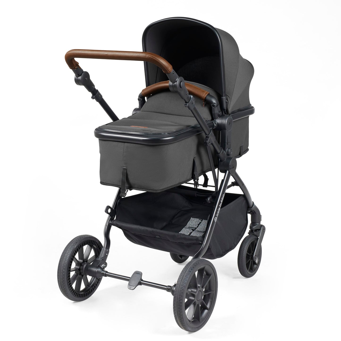 Ickle Bubba - COSMO 3 IN 1 TS, i-SIZE & ISOFIX BASE - BLACK / GRAPHITE GREY / TAN