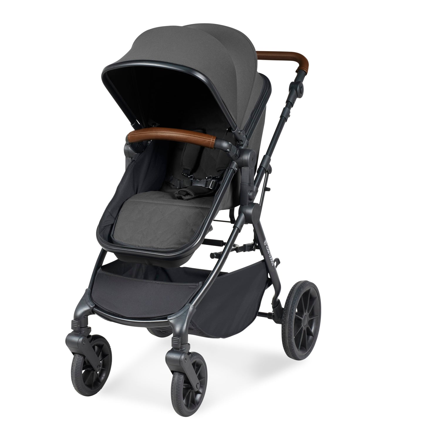 Ickle Bubba - COSMO 3 IN 1 TS, i-SIZE & ISOFIX BASE - BLACK / GRAPHITE GREY / TAN