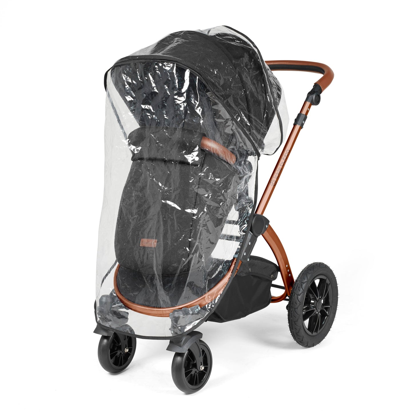 Ickle Bubba - STOMP LUXE AIO, i-SIZE & ISOFIX BASE - BRONZE / MIDNIGHT / TAN