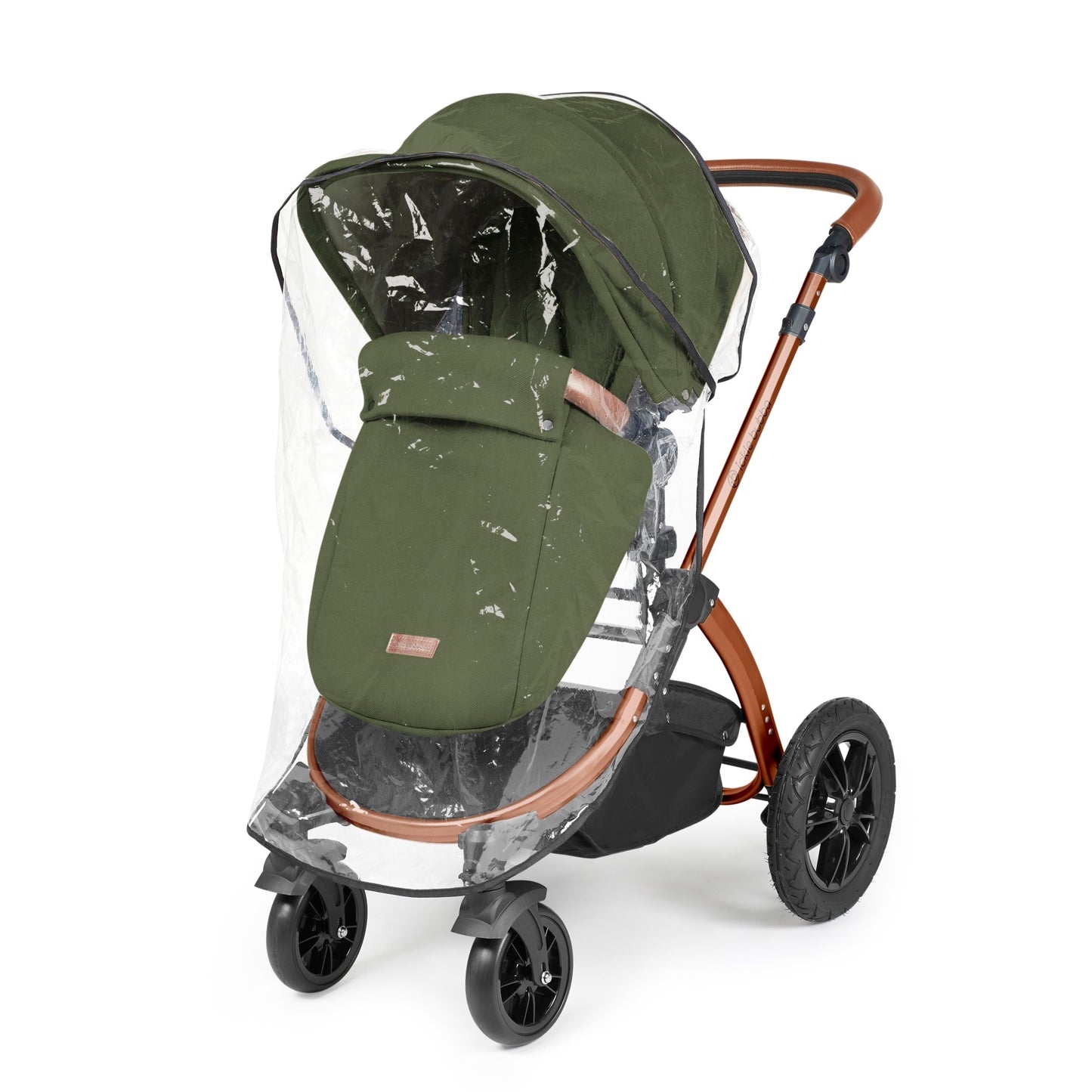 Ickle Bubba - STOMP LUXE AIO, i-SIZE & ISOFIX BASE - BRONZE / WOODLAND / TAN