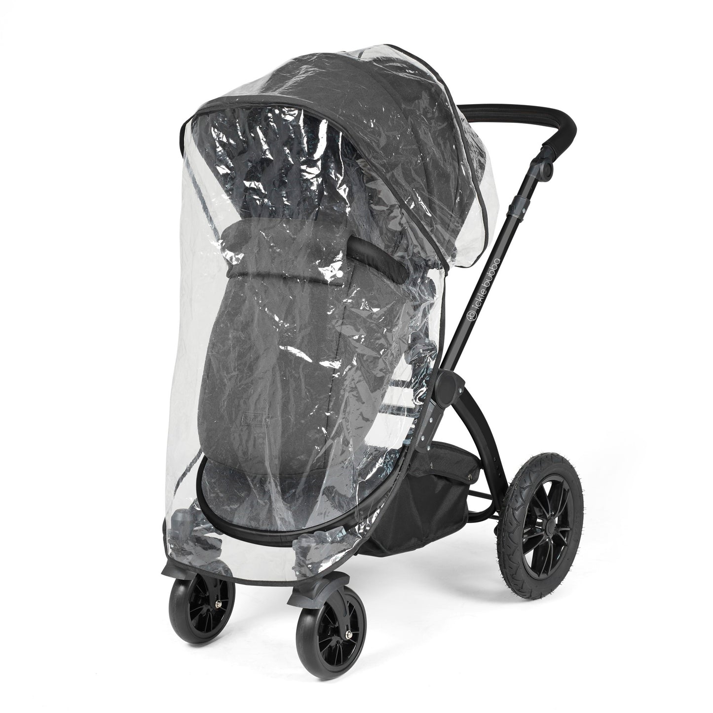 Ickle Bubba - STOMP LUXE AIO, i-SIZE & ISOFIX BASE - BLACK / CHARCOAL GREY / BLACK