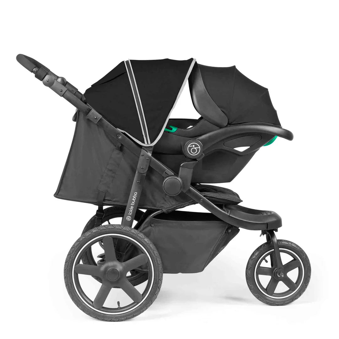 Ickle Bubba - VENUS MAX JOGGER TS, i-SIZE & BASE - BLACK / SPACE GREY / BLACK