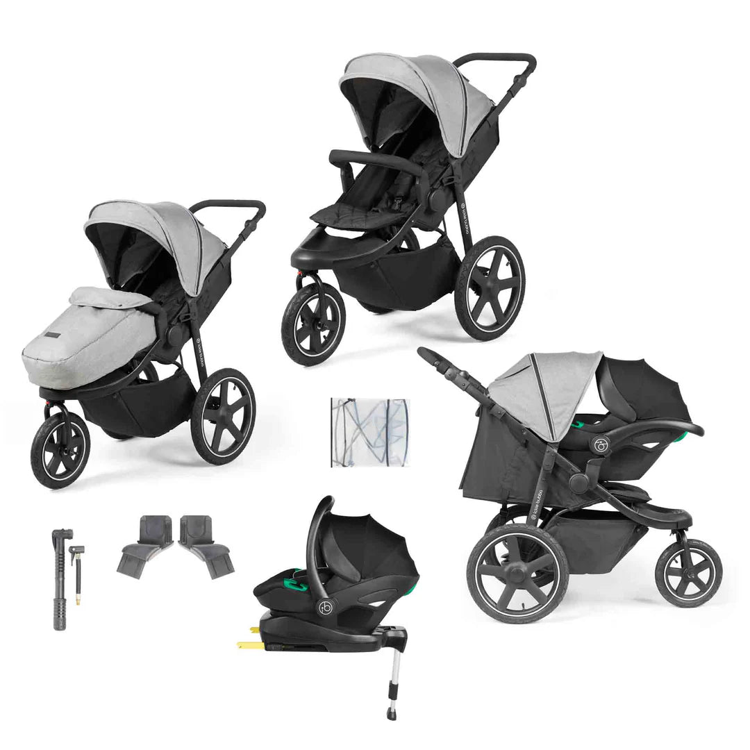 Ickle Bubba - VENUS MAX JOGGER TS, i-SIZE & BASE - BLACK / SPACE GREY / BLACK