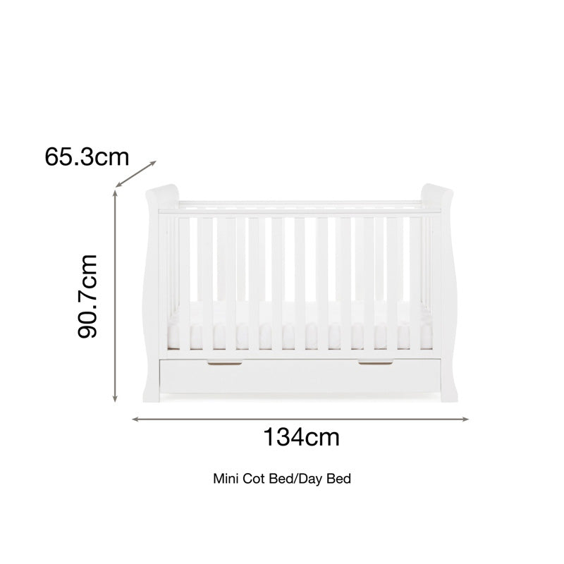 Stamford Mini Cot Bed - White