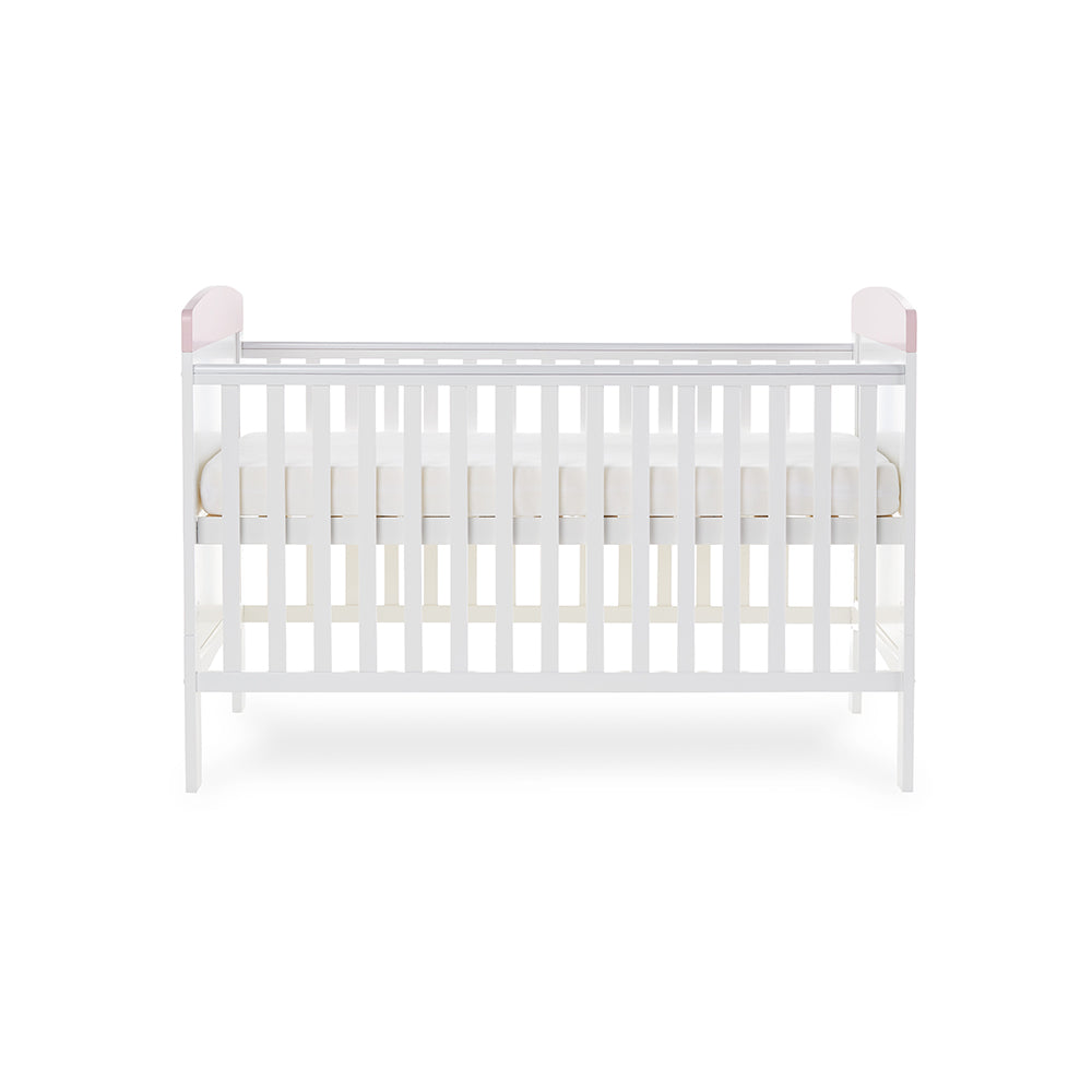 Grace Inspire Cot Bed - Me & Mini Me Elephants Pink