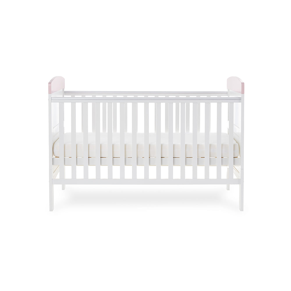 Grace Inspire Cot Bed - Me & Mini Me Elephants Pink