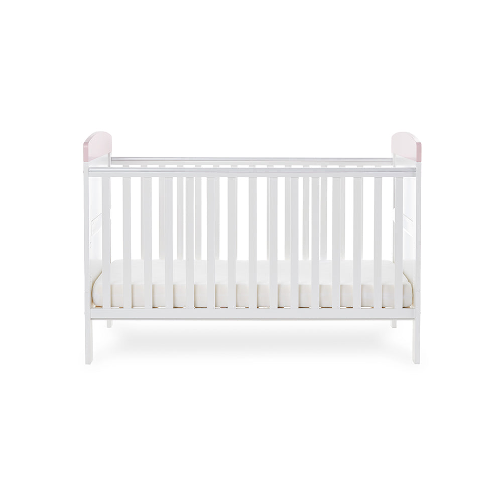 Grace Inspire Cot Bed - Me & Mini Me Elephants Pink