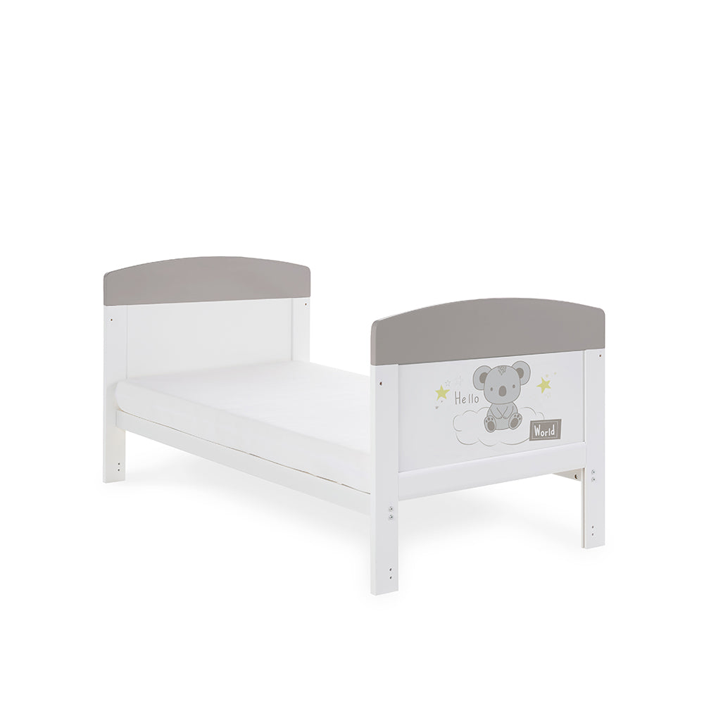 Grace Inspire Cot Bed - Hello World Koala Grey