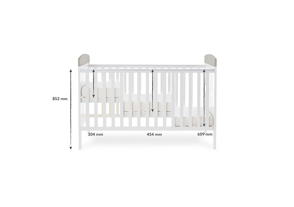 Grace Inspire Cot Bed - Hello World Koala Grey