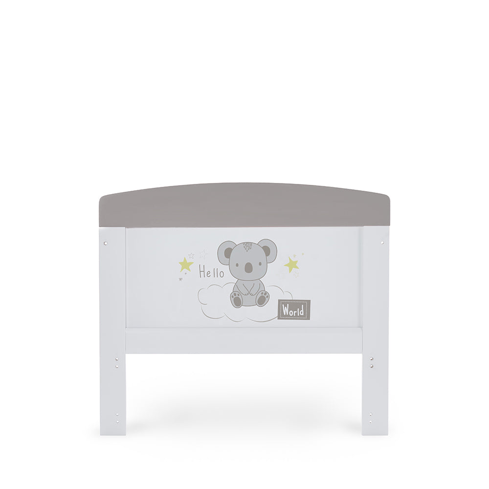 Grace Inspire Cot Bed - Hello World Koala Grey