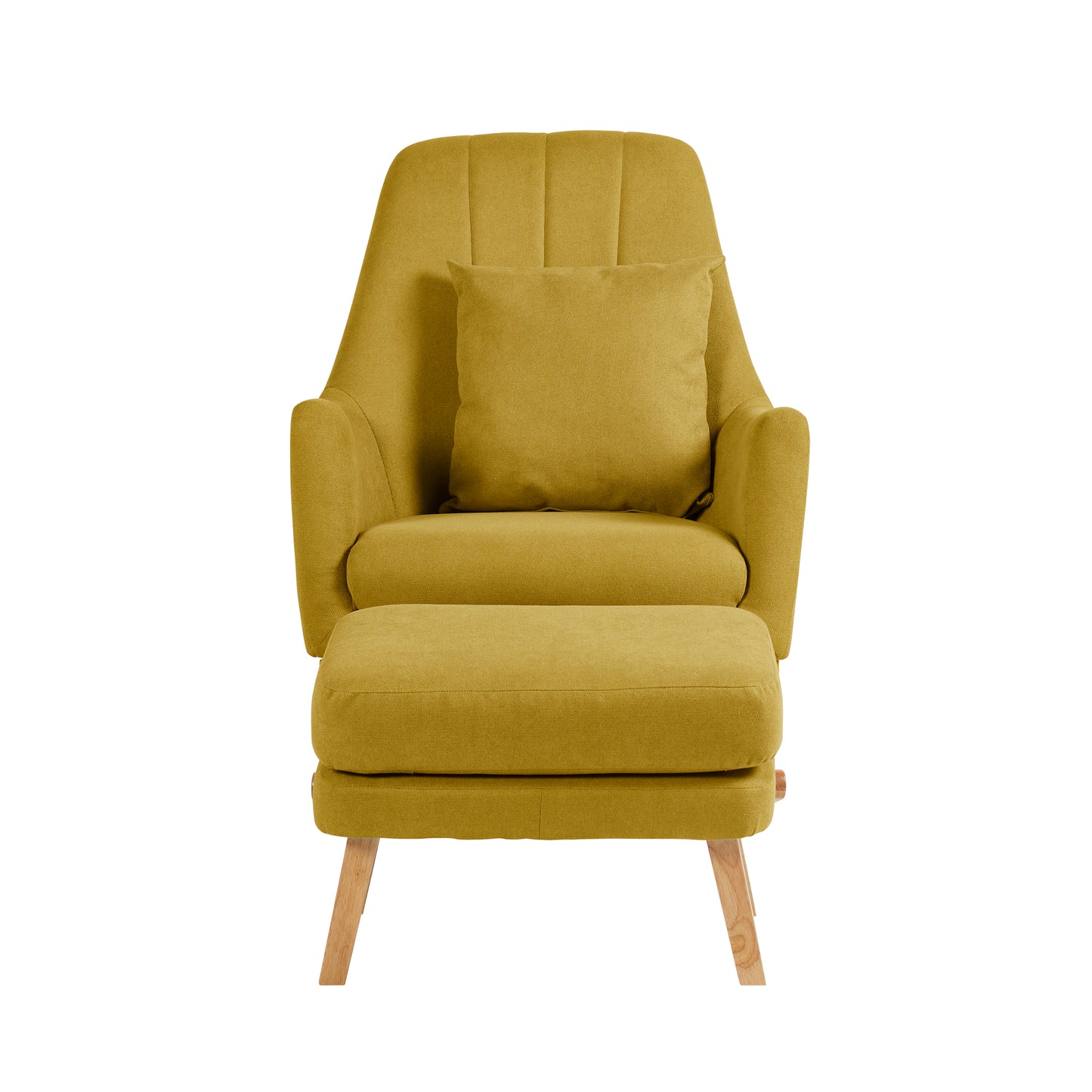 Ickle Bubba - Eden Deluxe Nursery Chair and Stool - Ochre