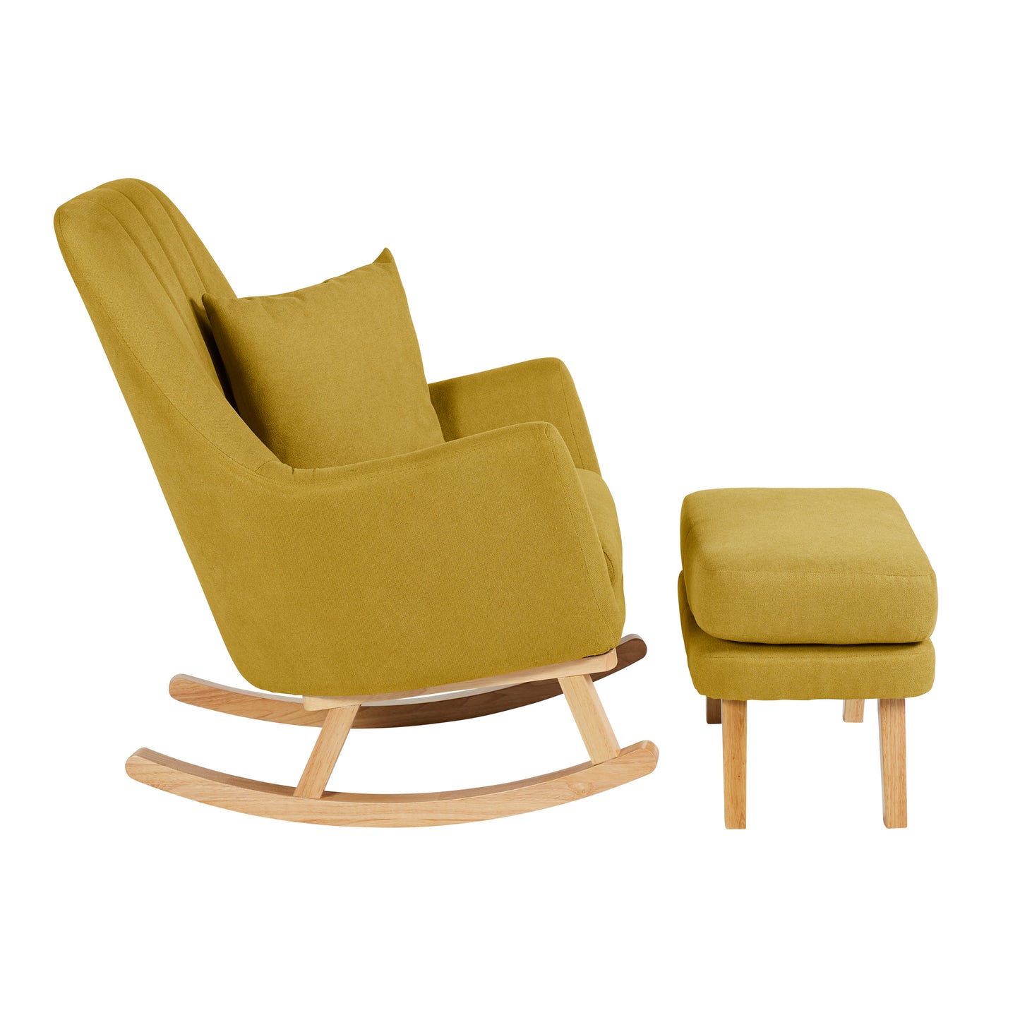 Ickle Bubba - Eden Deluxe Nursery Chair and Stool - Ochre