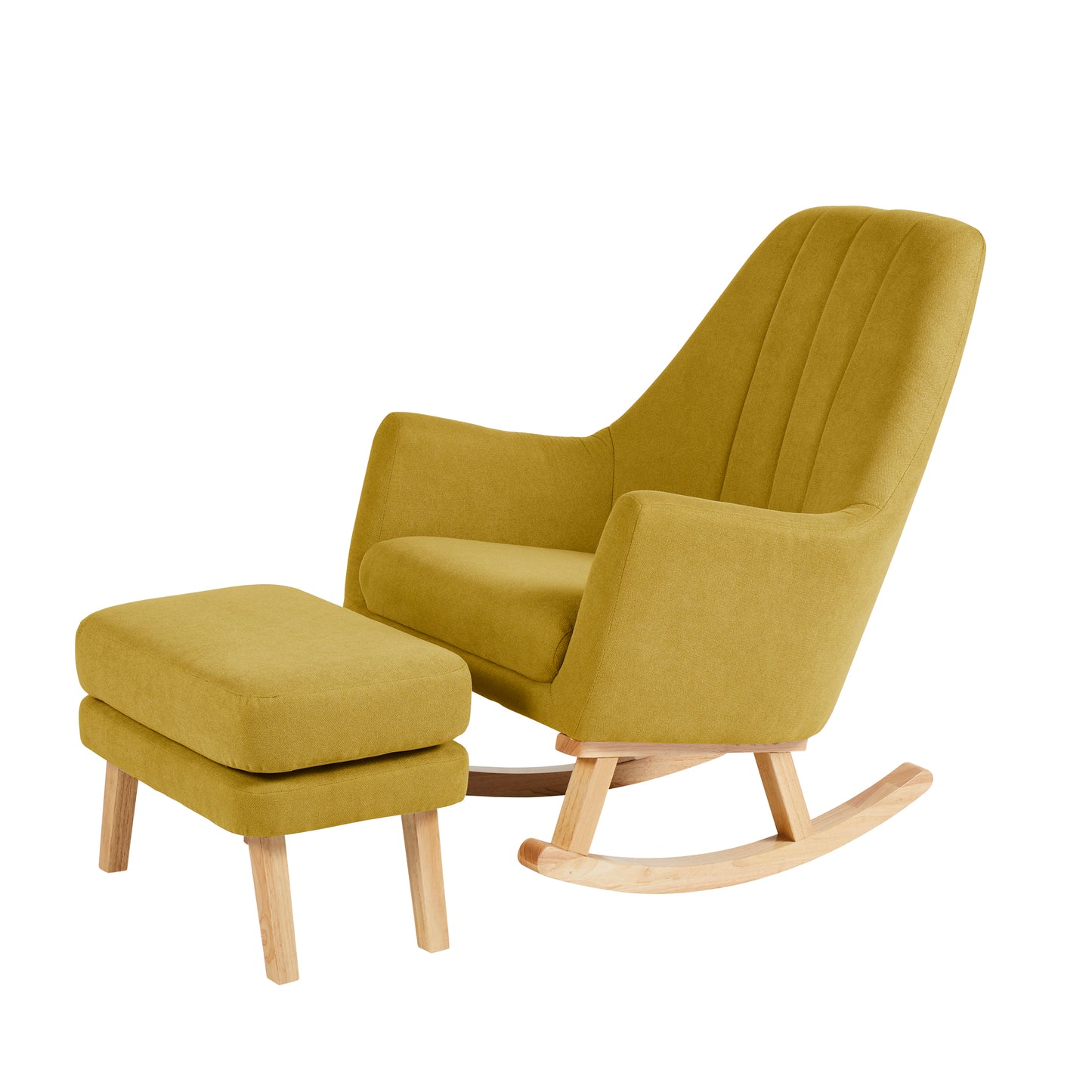 Ickle Bubba - Eden Deluxe Nursery Chair and Stool - Ochre