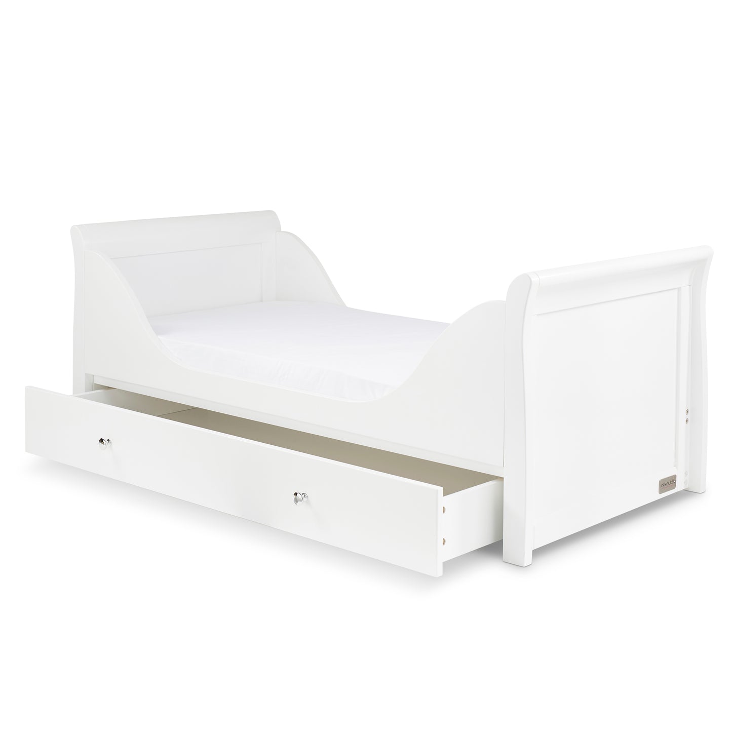 Ickle Bubba - Snowdon Classic 2 Piece Furniture Set and All Seasons Premium Pocket Sprung Mattress - White