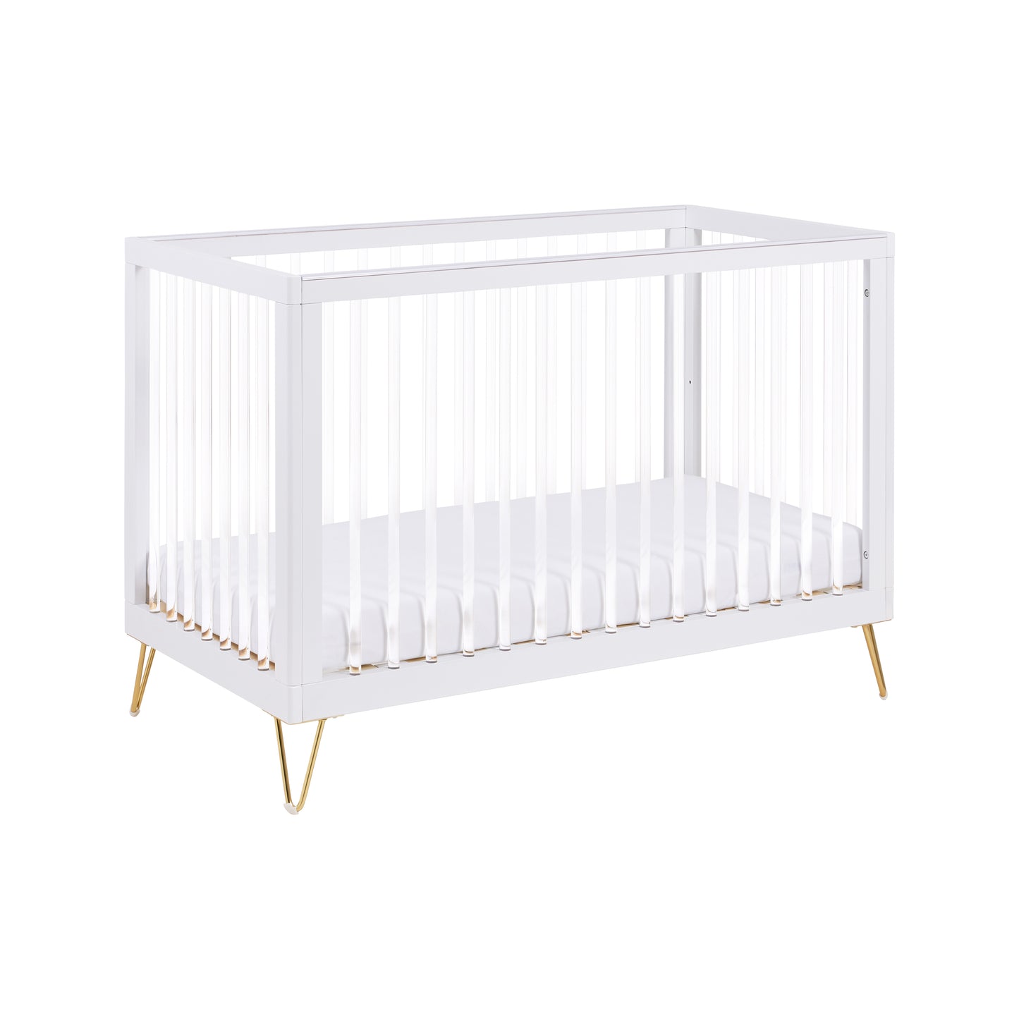 Babymore Mini Cot Kimi Cot Bed - Acrylic