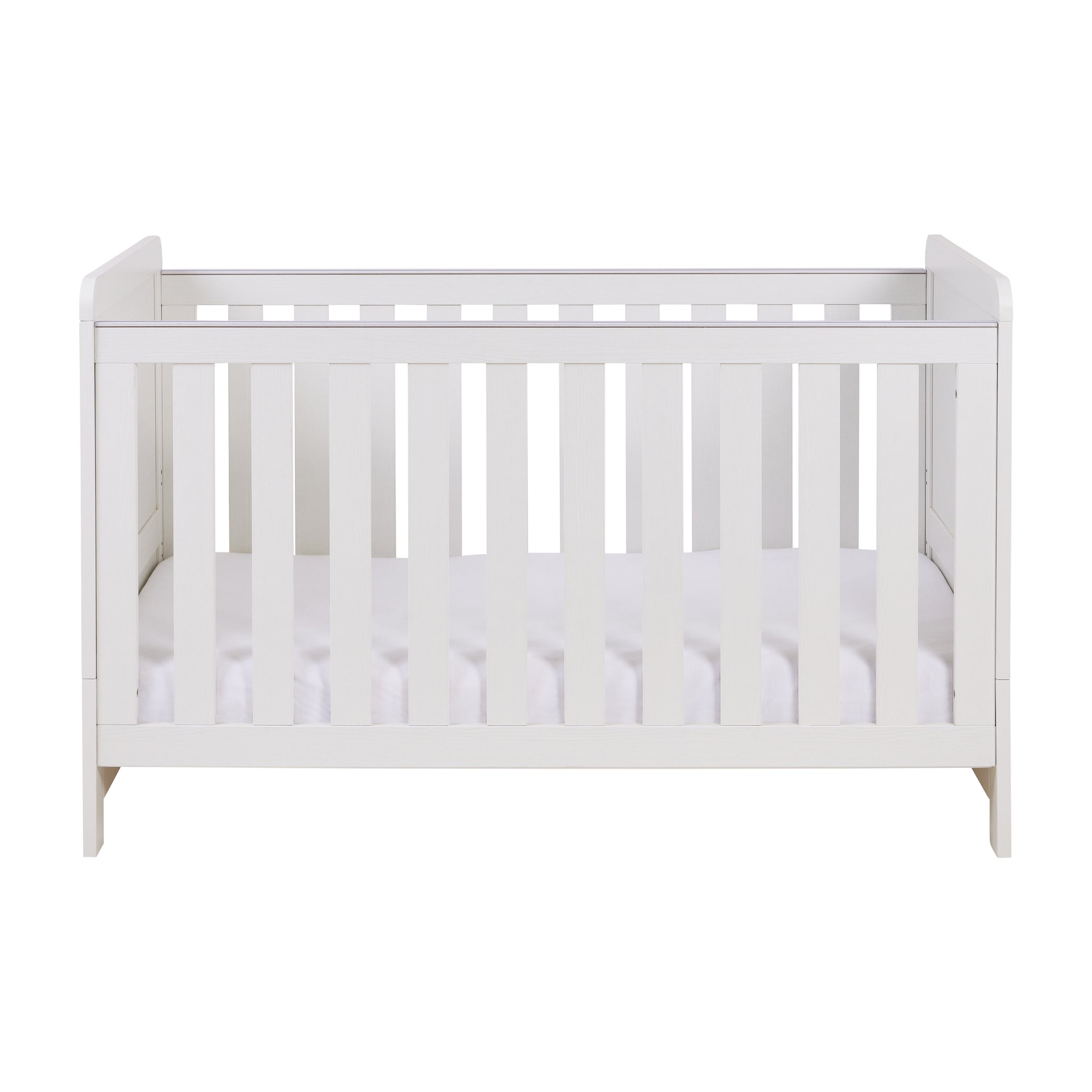 Babymore Caro Mini Cot Bed – White Wash