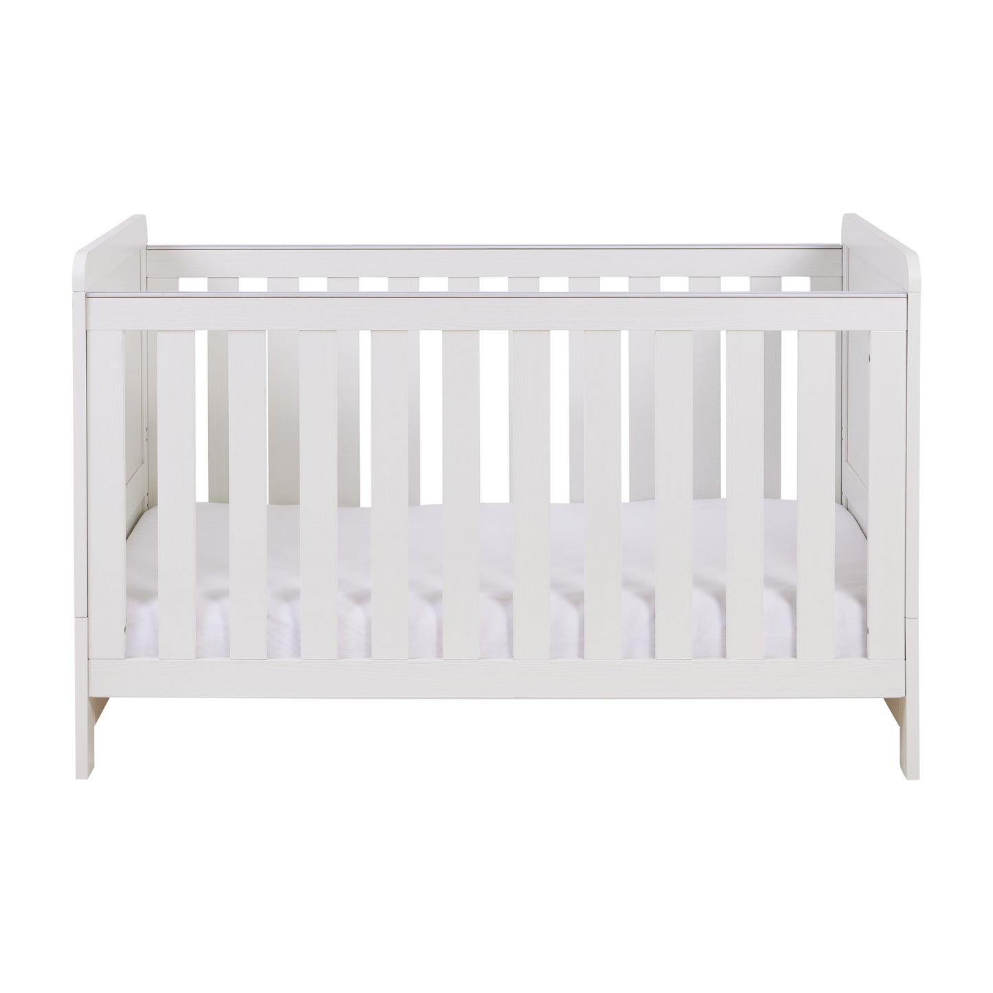 Babymore Caro Mini Cot Bed - White Wash