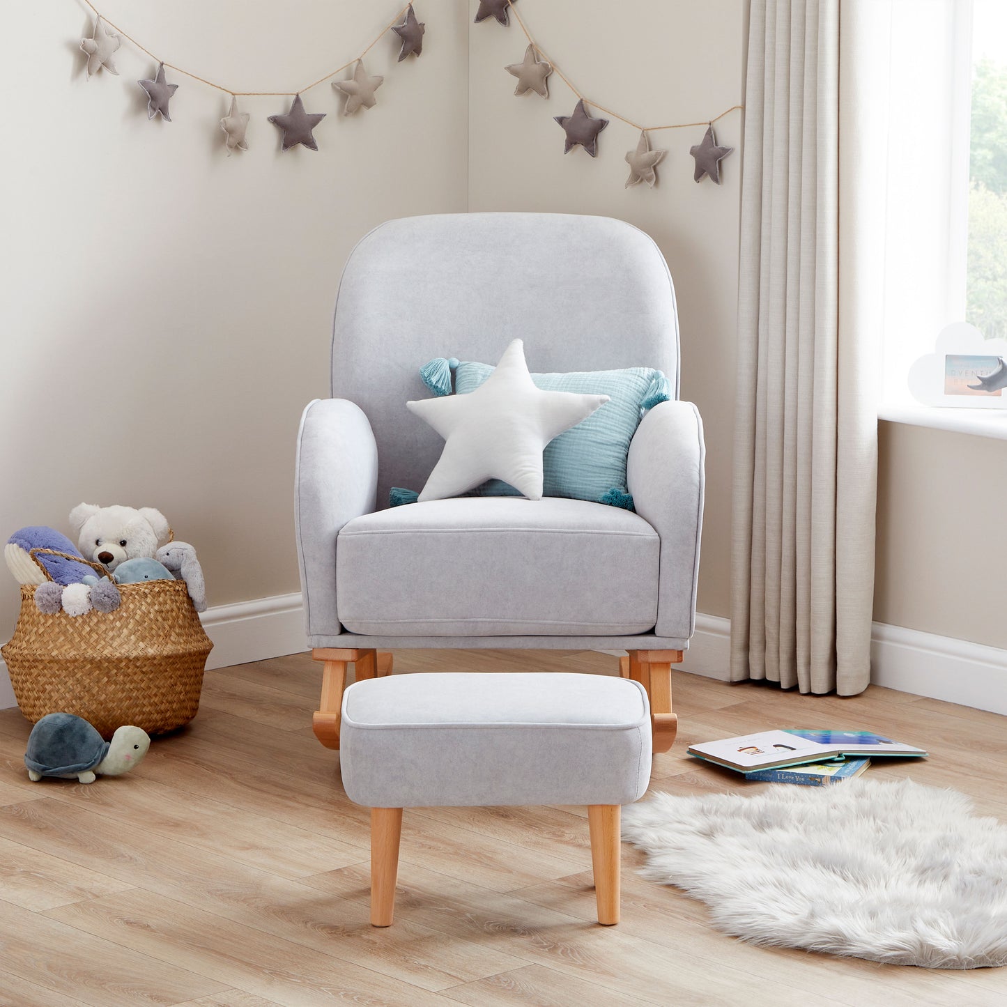 Babymore Freya Nursing Chair with Stool