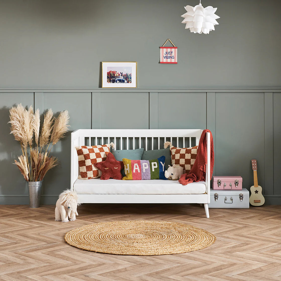 Obaby Maya 2-Piece Nursery Room Set – Nordic White, Modern & Functional