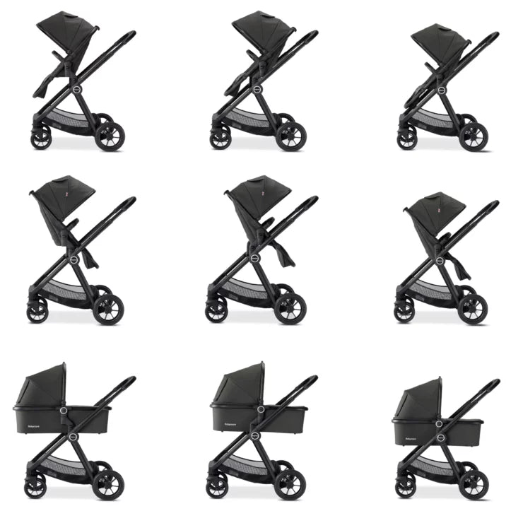 Babymore MeMore V2 Pram Pushchair - Black