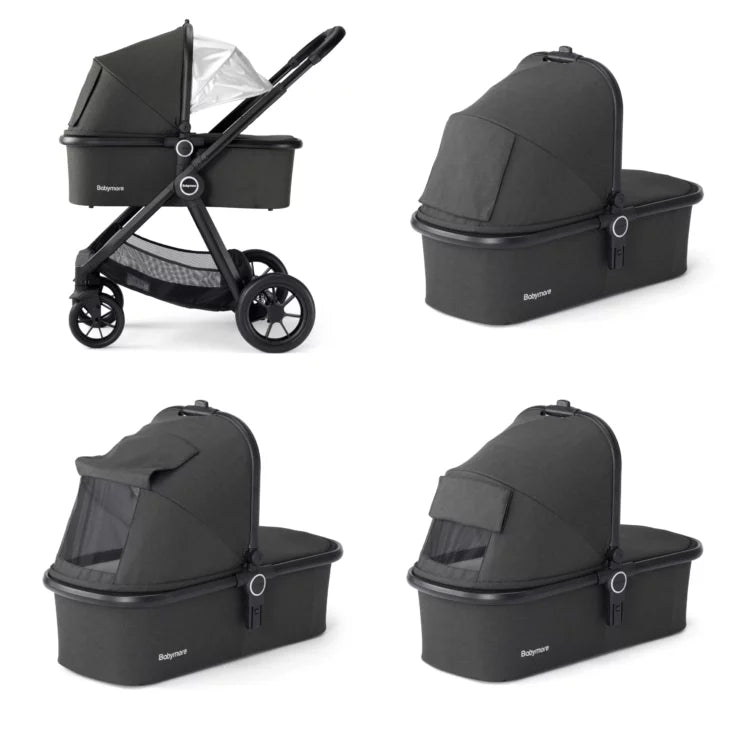 Babymore MeMore V2 Pram Pushchair - Black