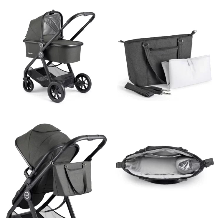 Babymore MeMore V2 Pram Pushchair - Black