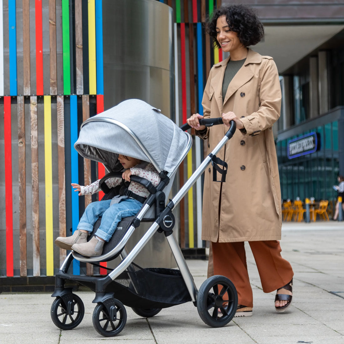 Babymore MeMore V2 13-Piece Travel System – Silver