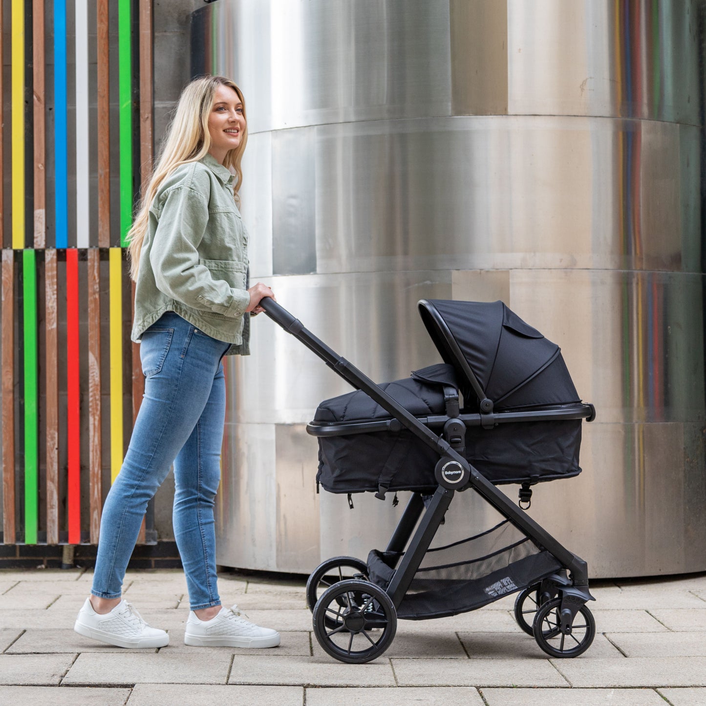 Babymore Mimi Pram & Pushchair - Black **