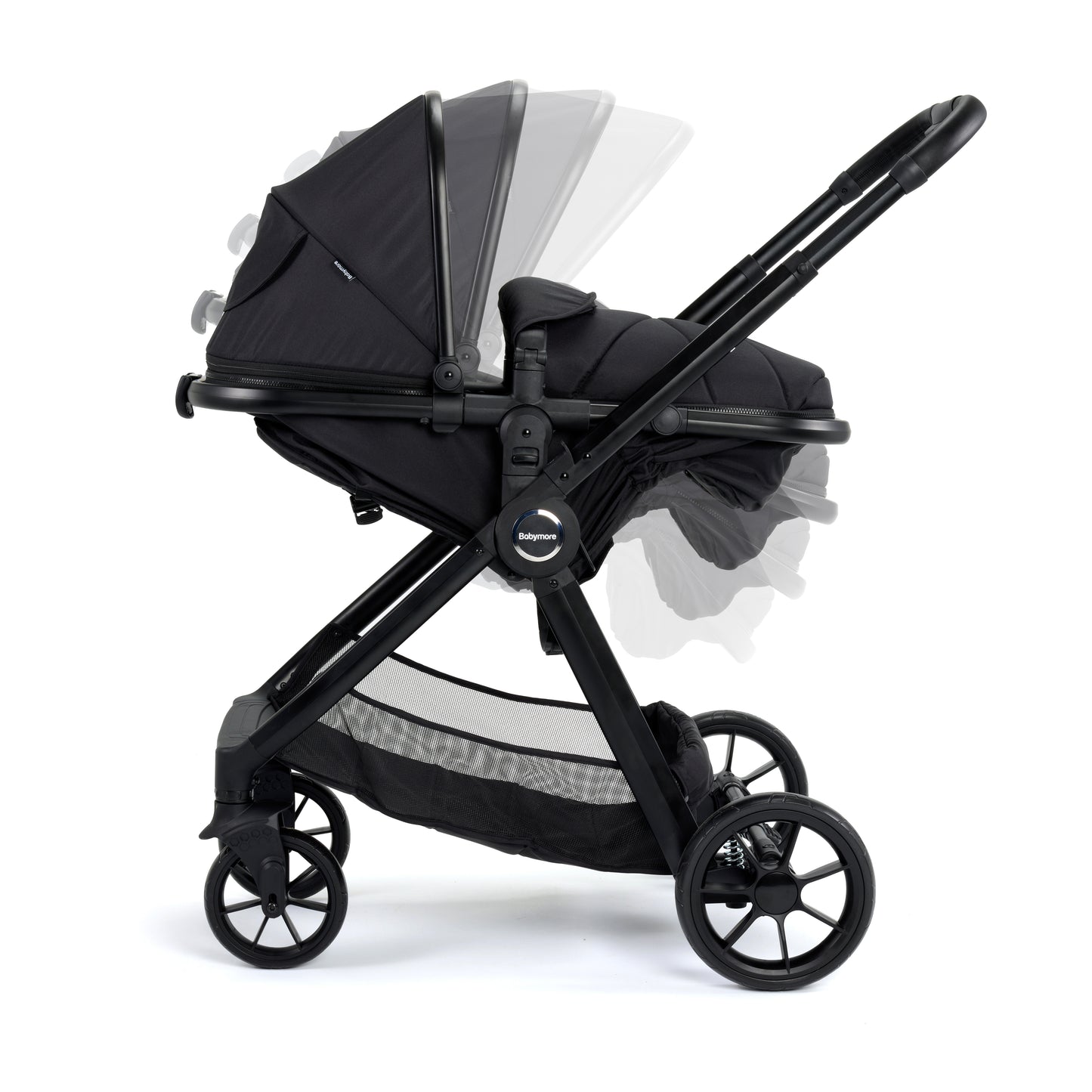 Babymore Mimi Pram & Pushchair - Black **