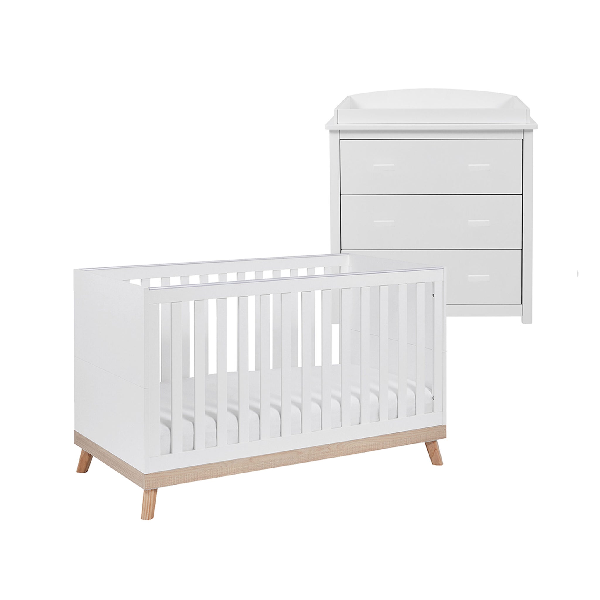 Babymore Mona 2-Piece Nursery Room Set – Universal & Stylish Baby Furniture