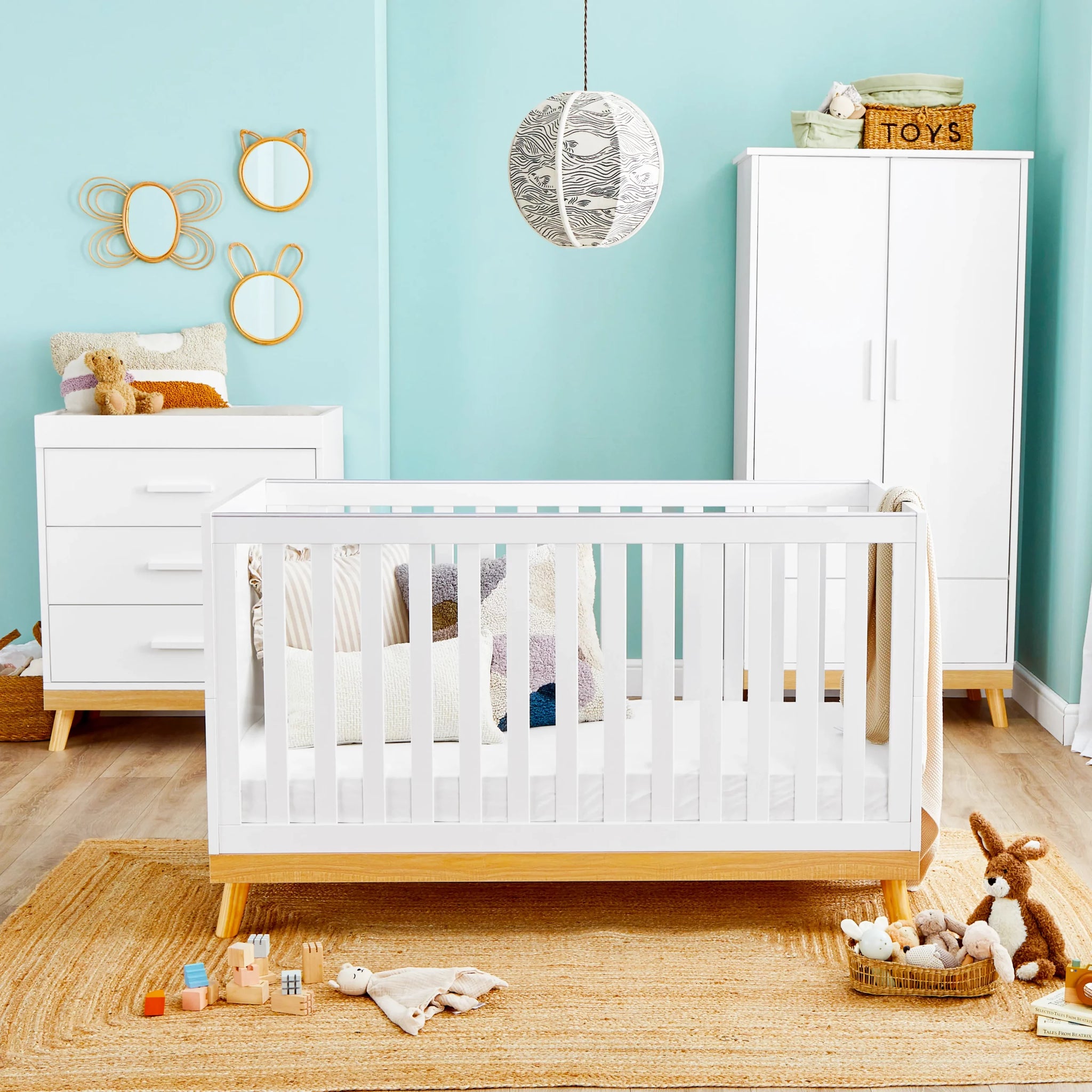 Baby Mona 3 Piece Nursery Furniture Set – White