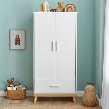 Babymore Mona Nursery Wardrobe – White