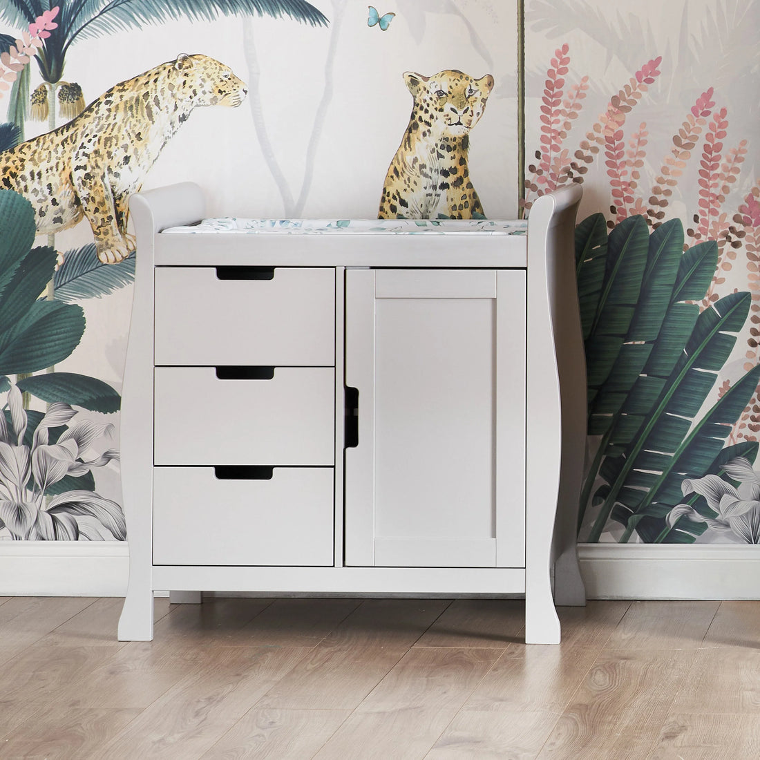 Obaby Stamford Mini 3-Piece Nursery Room Set – Warm Grey, Compact & Stylish