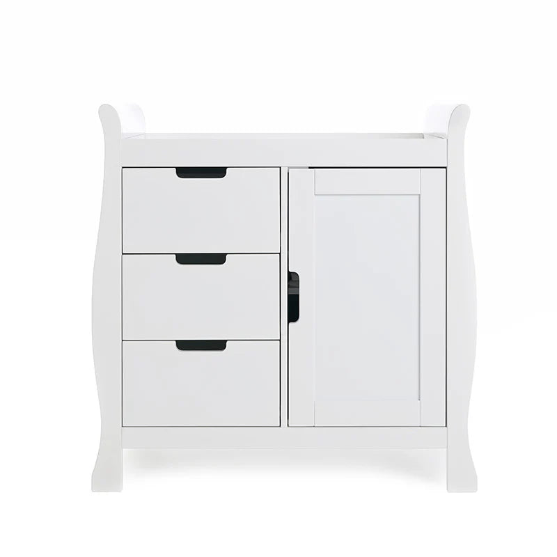 Obaby Stamford Luxe 2-Piece Nursery Room Set – White, Stylish & Functional