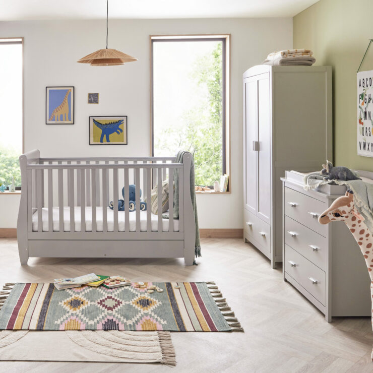 Babymore Stella 3 Piece Room Set - Grey