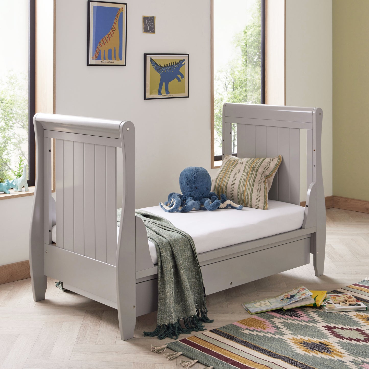 Babymore Stella Sleigh Cot Bed