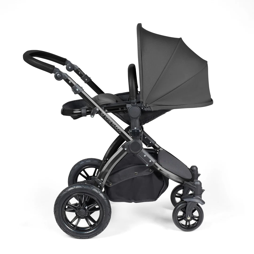 Ickle Bubba - STOMP LUXE AIO, i-SIZE & ISOFIX BASE - BRONZE / MIDNIGHT / BLACK