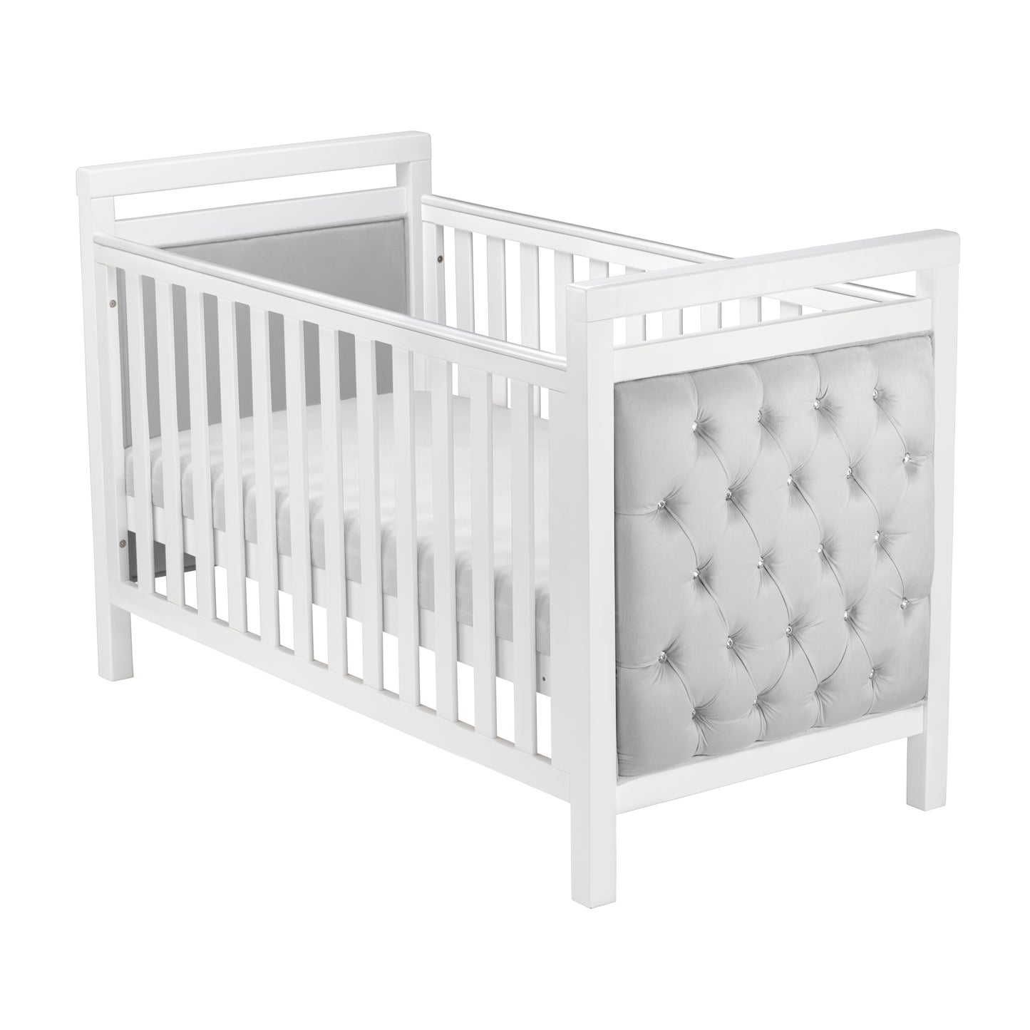 Babymore Velvet Deluxe Cot Bed