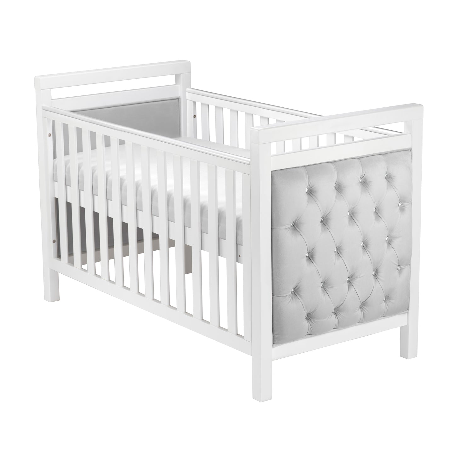 Babymore Velvet Deluxe Cot Bed