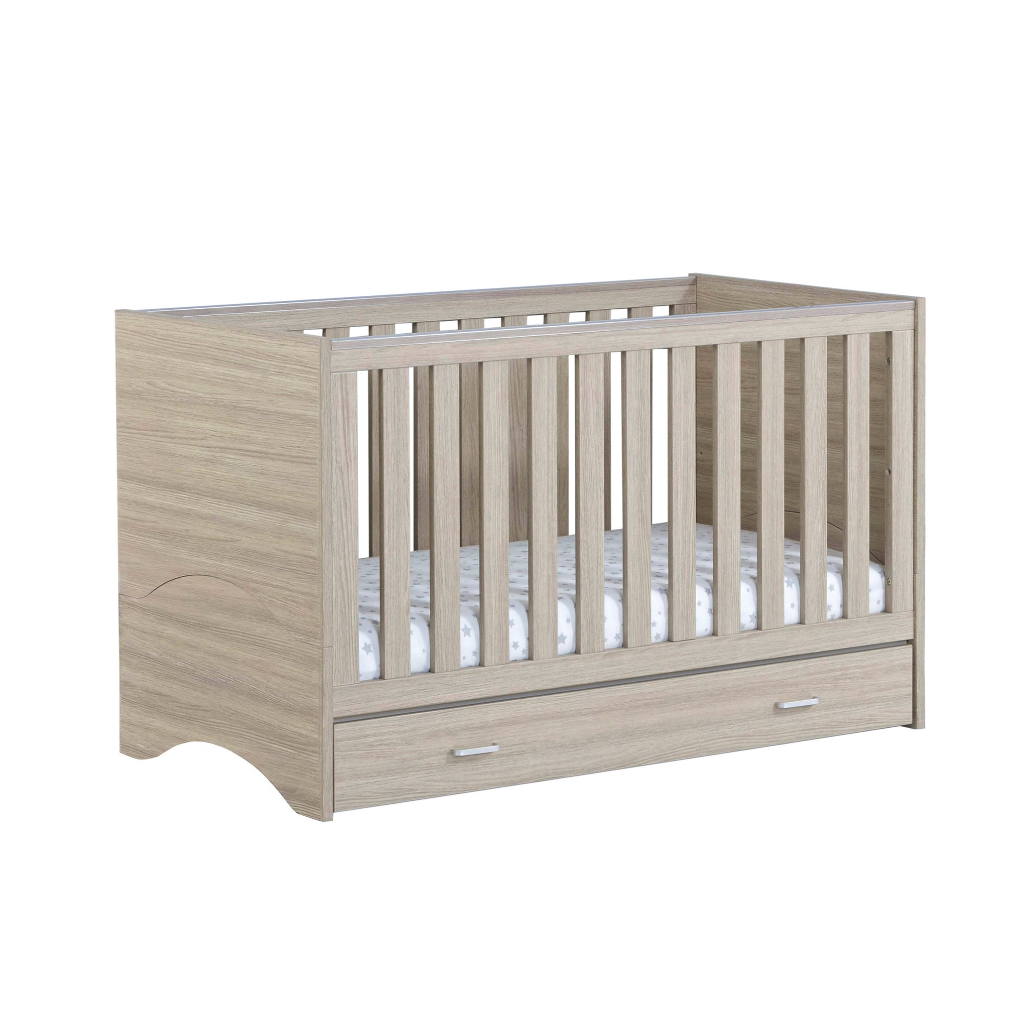 Babymore Veni Cot Bed With Drawer